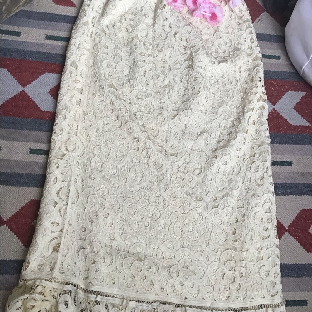 Double D Ranch Cream Lace Maxi Skirt - Picture 4 of 10